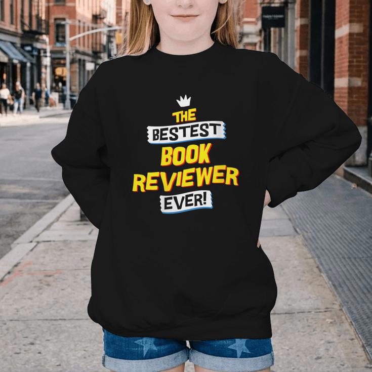 Women's Best Book Reviewer Critic Job Occupation Youth Crewneck Sweatshirt Women's Best Book Reviewer Critic Job Occupation Youth Crewneck Sweatshirt