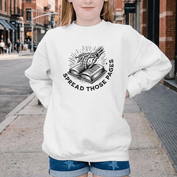 2 SIDES I Look Better Bent Over A Book Saying Quote Youth Crewneck Sweatshirt 2 SIDES I Look Better Bent Over A Book Saying Quote Youth Crewneck Sweatshirt