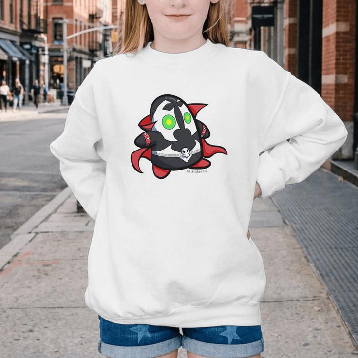 BODO Spawn Character Comic Book Shirt Premium Tri-Blend Youth Crewneck Sweatshirt