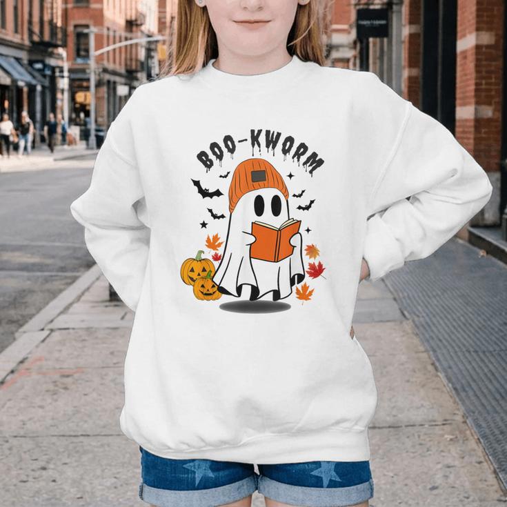 Book Worm Halloween Costume For Book Lovers Youth Crewneck Sweatshirt Book Worm Halloween Costume For Book Lovers Youth Crewneck Sweatshirt