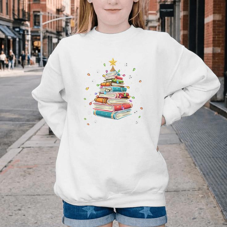 All Booked For Christmas Book Christmas Book Lover Librarian Youth Crewneck Sweatshirt All Booked For Christmas Book Christmas Book Lover Librarian Youth Crewneck Sweatshirt