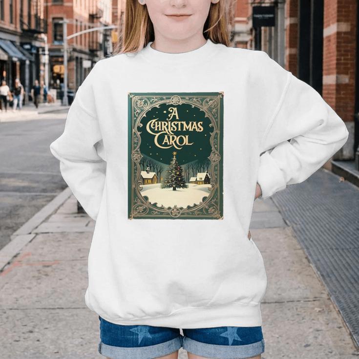 A Christmas Carol Book Cover By Charles Dickens Youth Crewneck Sweatshirt
