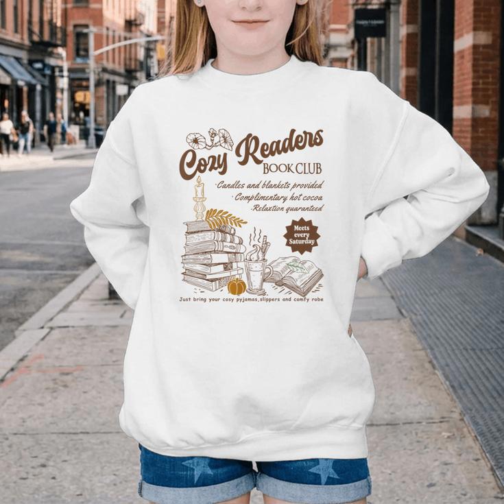 Cozy Girl Book Club Cozy Readers Book Club Youth Crewneck Sweatshirt