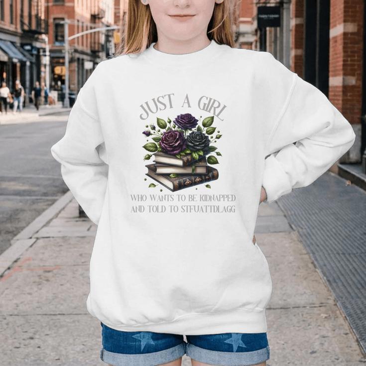 Dark Romance Women Smutt Book Lover Merch STFUATTDLAGG Good Youth Crewneck Sweatshirt