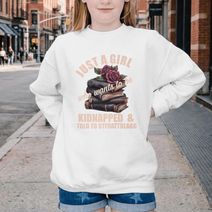 Dark Romance Women Told To STFUATTDLAGG Smutt Book Merch Premium Youth Crewneck Sweatshirt Dark Romance Women Told To STFUATTDLAGG Smutt Book Merch Premium Youth Crewneck Sweatshirt