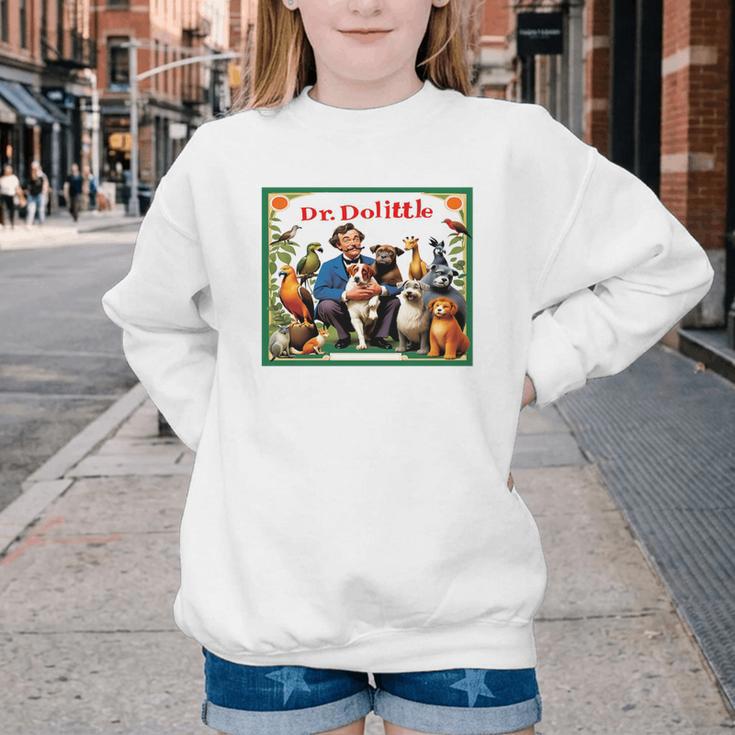 Dr Dolittle Children's Book Cover Premium Tri-Blend Youth Crewneck Sweatshirt Dr Dolittle Children's Book Cover Premium Tri-Blend Youth Crewneck Sweatshirt
