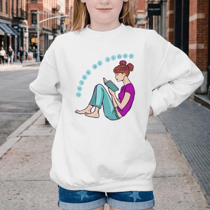 Leave Me Alone I'm Reading a Book For Bookworms Premium Tri-Blend Youth Crewneck Sweatshirt