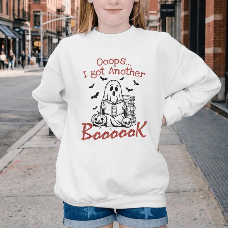 Oops I Got Another Book Boo Ghost Read Book Youth Crewneck Sweatshirt Oops I Got Another Book Boo Ghost Read Book Youth Crewneck Sweatshirt