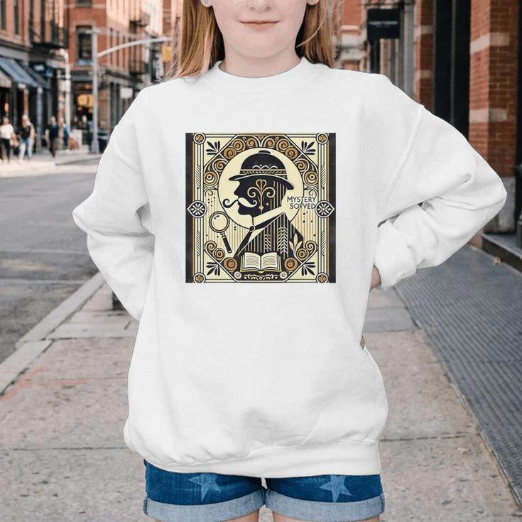 Poirot Mystery Books Vintage Detective Premium Tri-Blend Youth Crewneck Sweatshirt Poirot Mystery Books Vintage Detective Premium Tri-Blend Youth Crewneck Sweatshirt