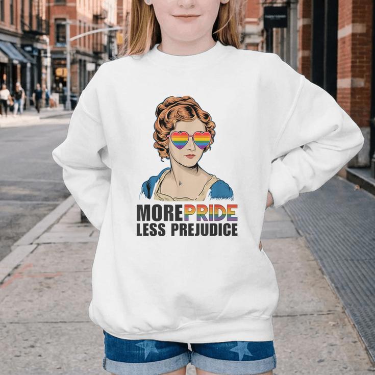 Pride And Prejudice Book Jane Austen Merch LGBTQ Youth Crewneck Sweatshirt