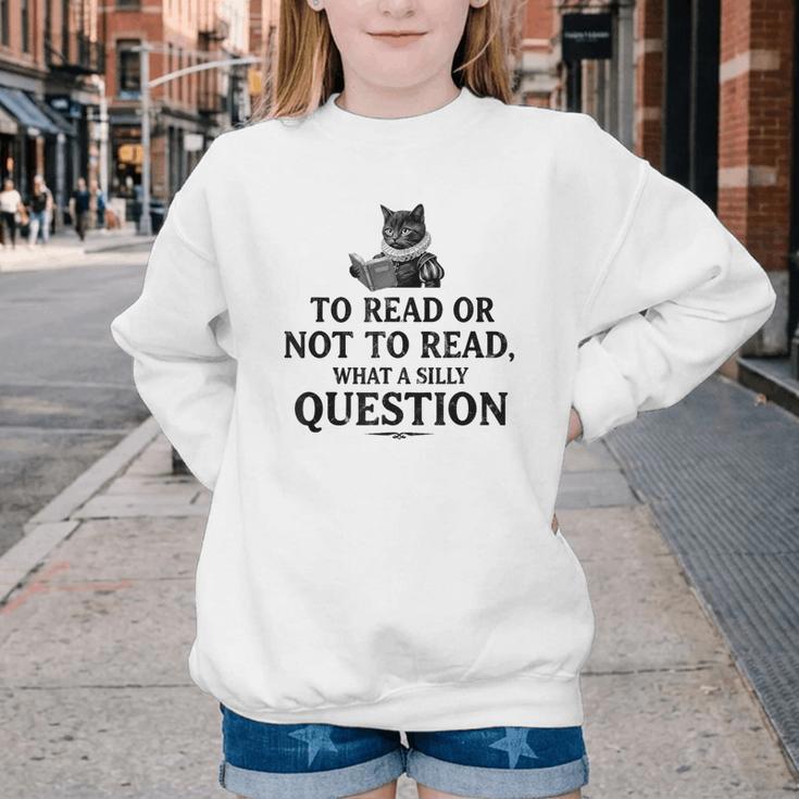 To Read Or Not To Read Book Lover Readers Bookworm Reading Youth Crewneck Sweatshirt