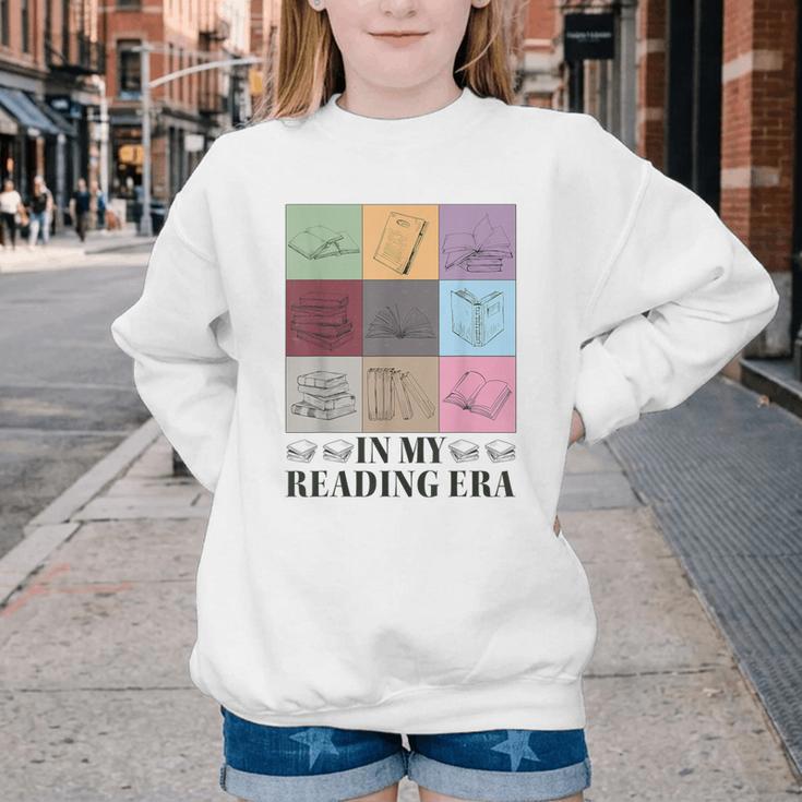 In My Reading Era Bookish Book Lover Book Reader Youth Crewneck Sweatshirt