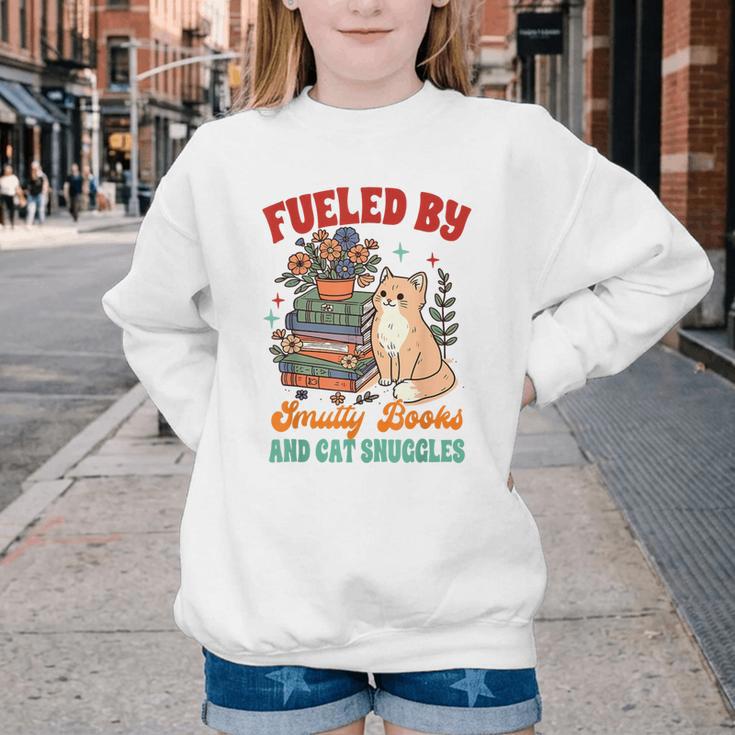 Smut Reader Cat Lover Fueled By Smutty Books & Cat Snuggles For Men Women Youth Crewneck Sweatshirt Smut Reader Cat Lover Fueled By Smutty Books & Cat Snuggles For Men Women Youth Crewneck Sweatshirt