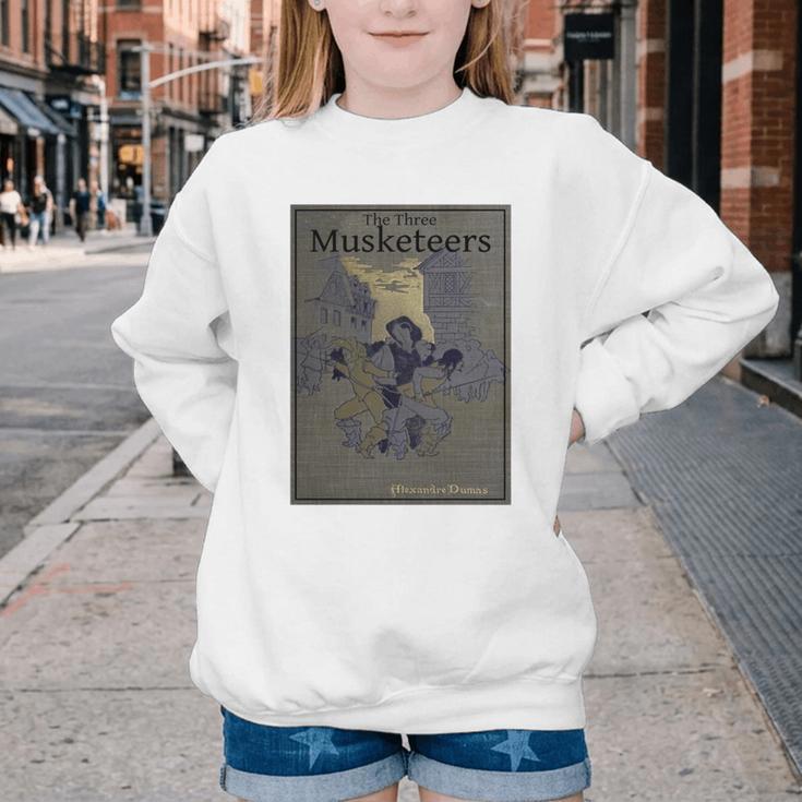 The Three Musketeers Book Cover Youth Crewneck Sweatshirt The Three Musketeers Book Cover Youth Crewneck Sweatshirt