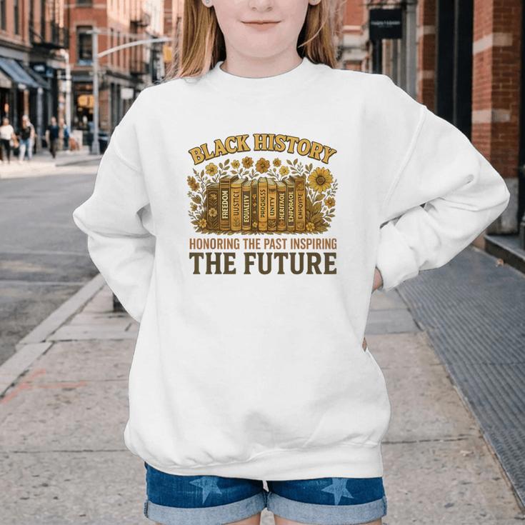 History Honoring Past Inspiring The Future Book Youth Crewneck Sweatshirt History Honoring Past Inspiring The Future Book Youth Crewneck Sweatshirt