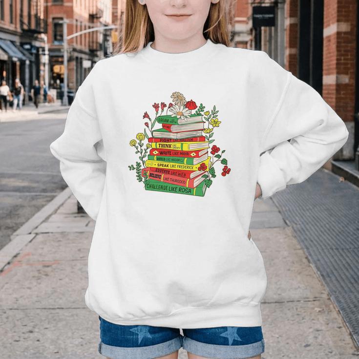 History Month Black History Shirts Book Lover Teacher Youth Crewneck Sweatshirt