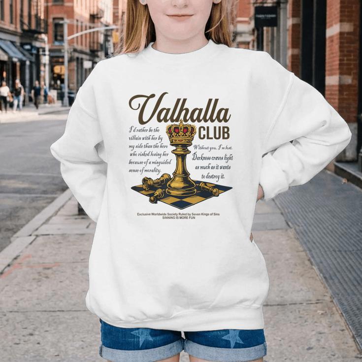Valhalla Club Vintage Twisted Kings Sin Ana Book Love Alex Youth Crewneck Sweatshirt Valhalla Club Vintage Twisted Kings Sin Ana Book Love Alex Youth Crewneck Sweatshirt