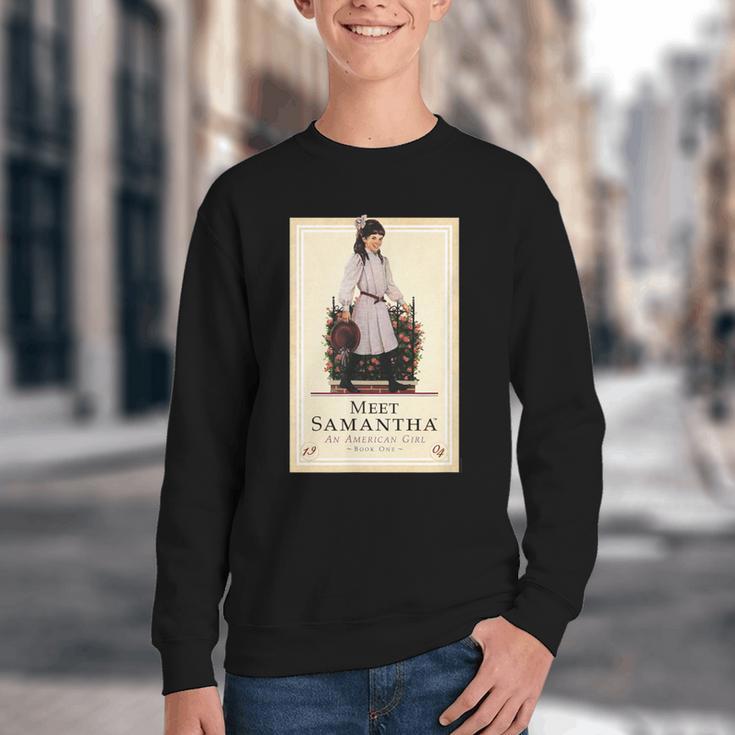 American Girl Meet Samantha Book Cover Youth Crewneck Sweatshirt