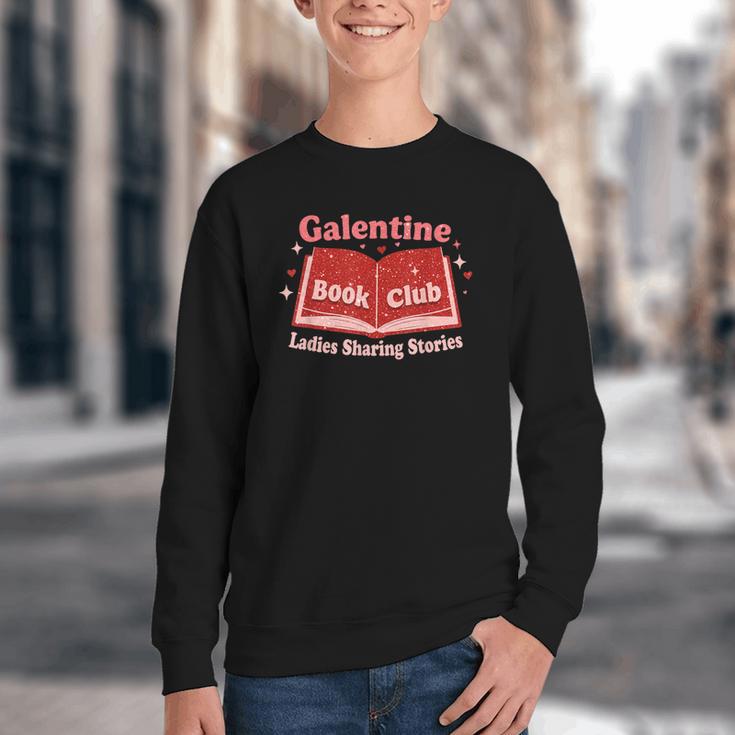 Galentine Book Club Youth Crewneck Sweatshirt Galentine Book Club Youth Crewneck Sweatshirt
