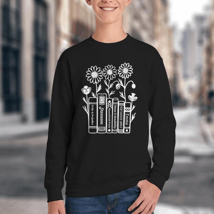 Jane Austen Books Youth Crewneck Sweatshirt