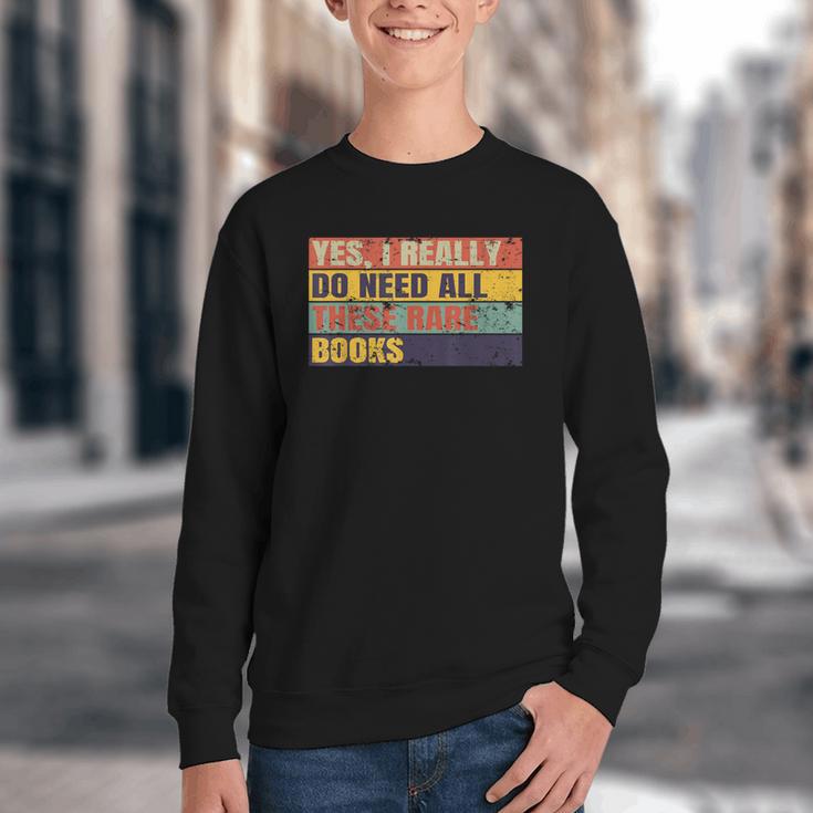 Rare Book Collector Antiquarian Antique Books Collecting Youth Crewneck Sweatshirt Rare Book Collector Antiquarian Antique Books Collecting Youth Crewneck Sweatshirt