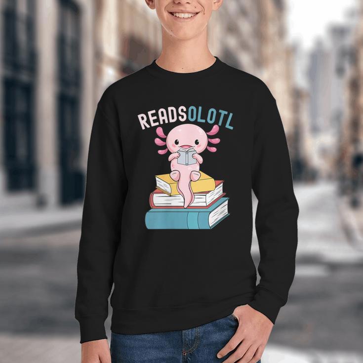 Reads Alotl Shirt Kids Readsolotl Read Axolotl Shirt Books Youth Crewneck Sweatshirt Reads Alotl Shirt Kids Readsolotl Read Axolotl Shirt Books Youth Crewneck Sweatshirt