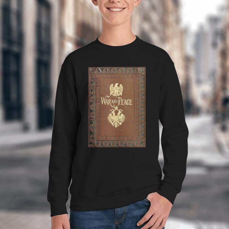 War And Peace Book Cover Youth Crewneck Sweatshirt