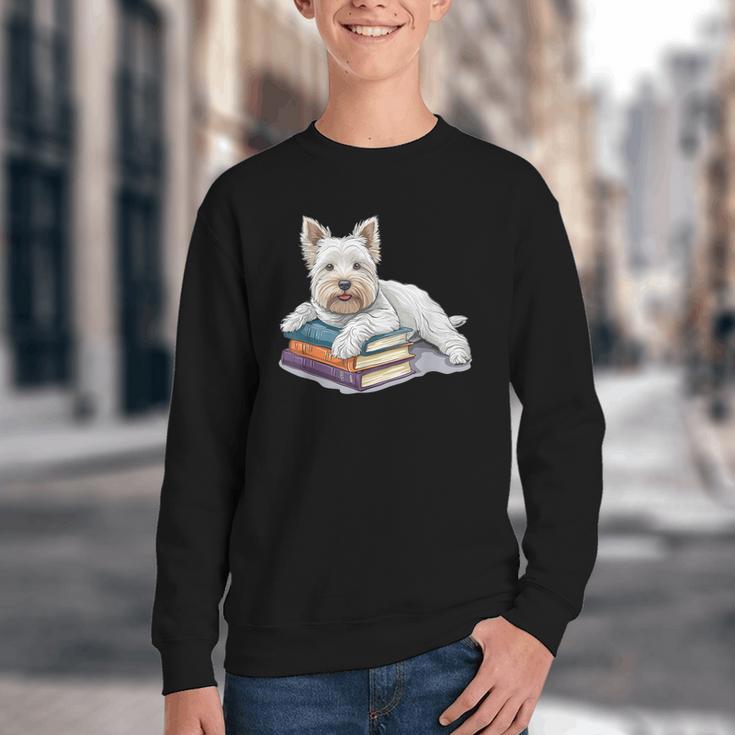 West Highland Terrier Books Dog Breed Westie Youth Crewneck Sweatshirt