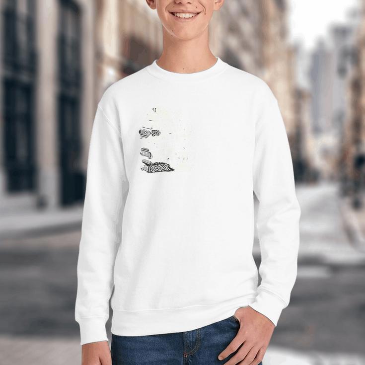 Boho Book Just A Girl Who Loves Books And Coffee Youth Crewneck Sweatshirt