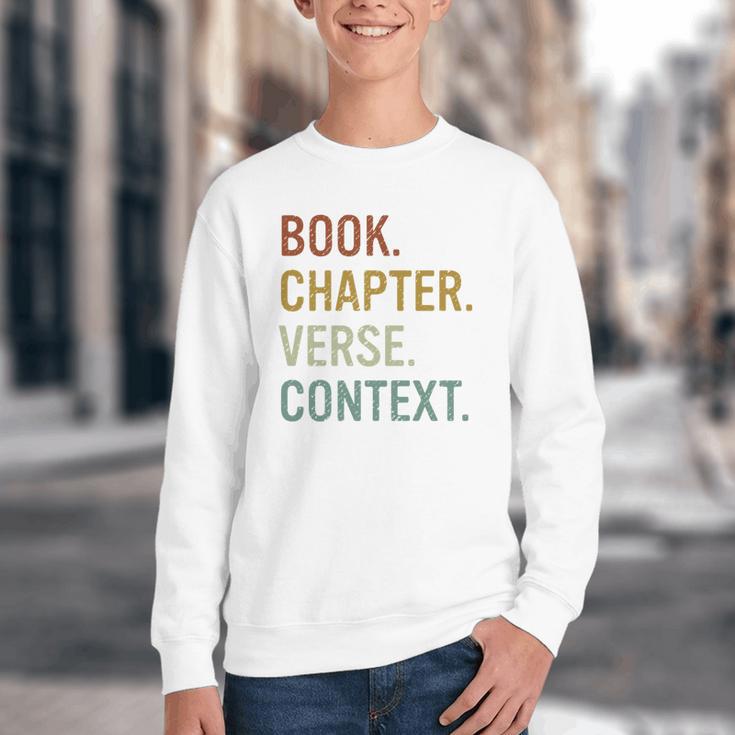 Book Chapter Verse Christian Bible Reformed Theology Youth Crewneck Sweatshirt