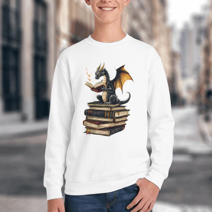 Book Dragon Youth Crewneck Sweatshirt