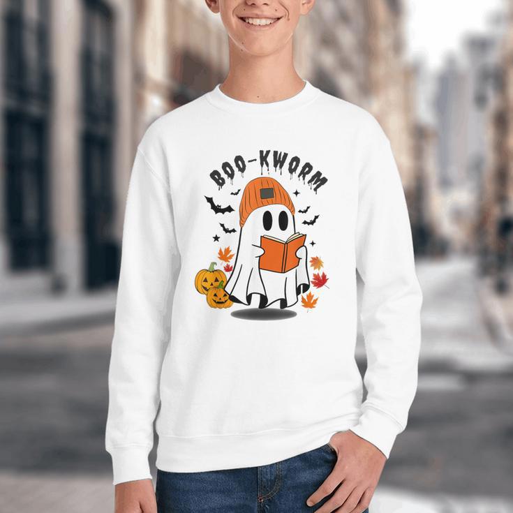 Book Worm Halloween Costume For Book Lovers Youth Crewneck Sweatshirt Book Worm Halloween Costume For Book Lovers Youth Crewneck Sweatshirt