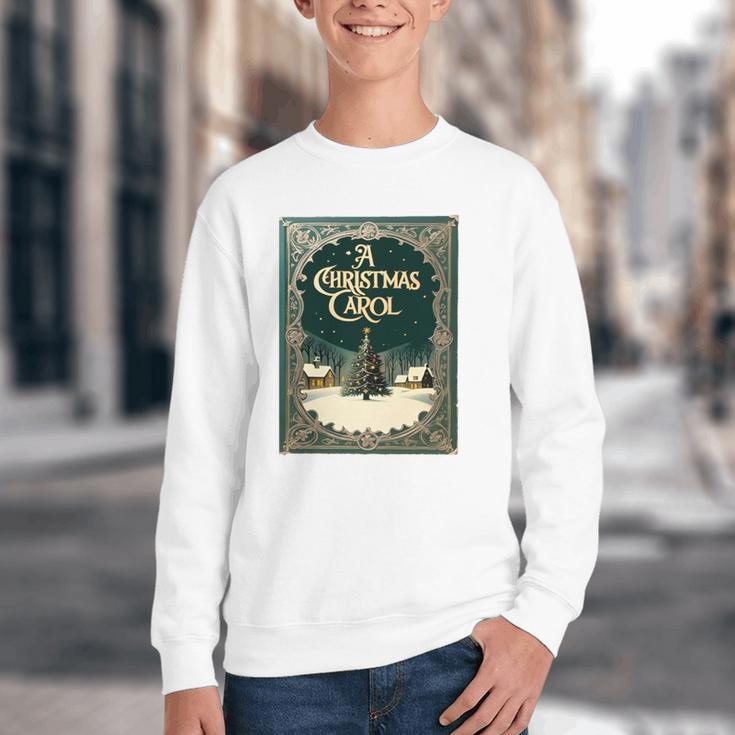A Christmas Carol Book Cover By Charles Dickens Youth Crewneck Sweatshirt
