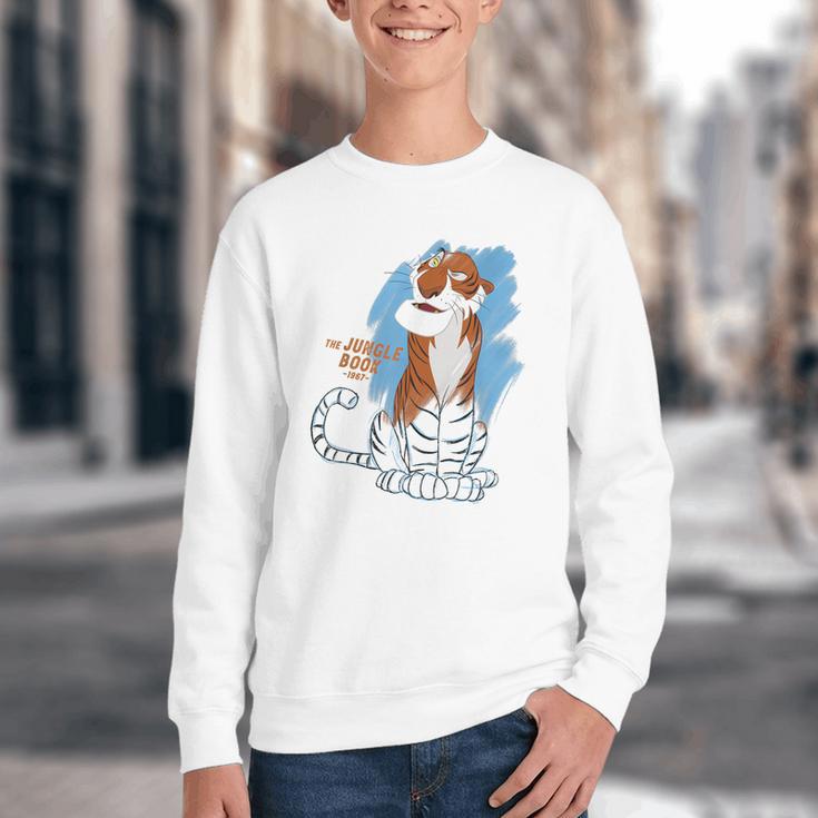 Disney Ink And Paint Shere Khan From The Jungle Book 1967 Youth Crewneck Sweatshirt