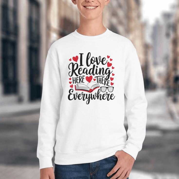 Its A Good Day To Read Book Across America Kids Youth Crewneck Sweatshirt