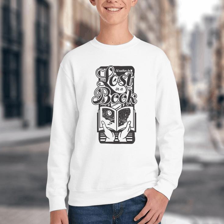 Lost In a Book Youth Crewneck Sweatshirt Lost In a Book Youth Crewneck Sweatshirt