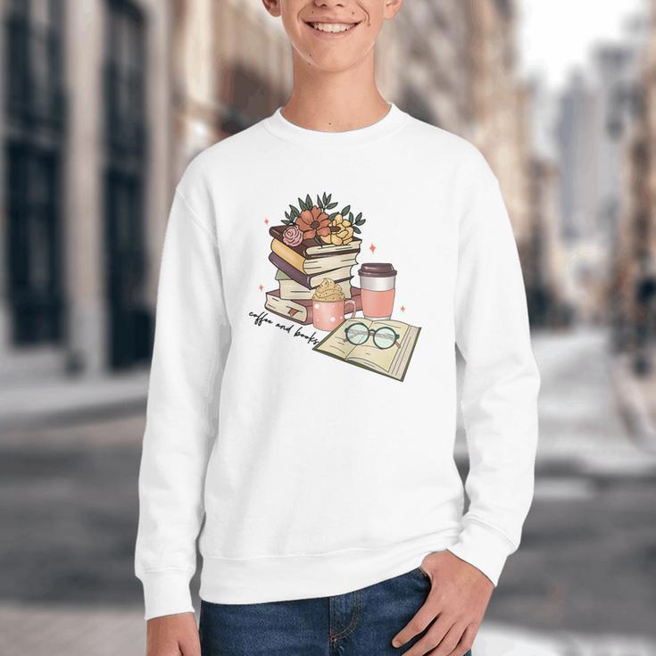 Read Books Drink Coffee For Women Youth Crewneck Sweatshirt