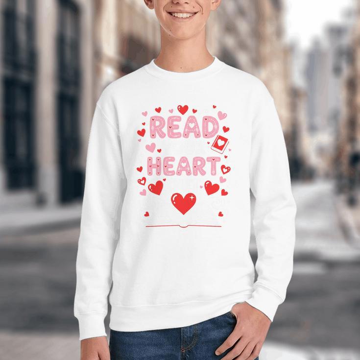 Read Your Heart Out Valentine Reading Book Lover Teacher Premium Tri-Blend Youth Crewneck Sweatshirt Read Your Heart Out Valentine Reading Book Lover Teacher Premium Tri-Blend Youth Crewneck Sweatshirt