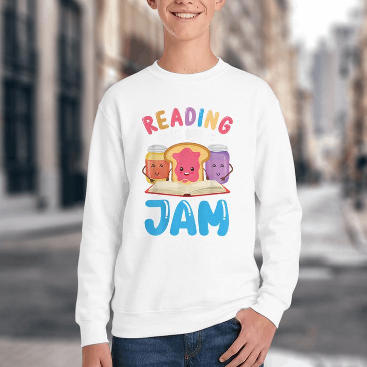 Reading Is My Jam I Love To Read Books Boy Girl Youth Crewneck Sweatshirt Reading Is My Jam I Love To Read Books Boy Girl Youth Crewneck Sweatshirt