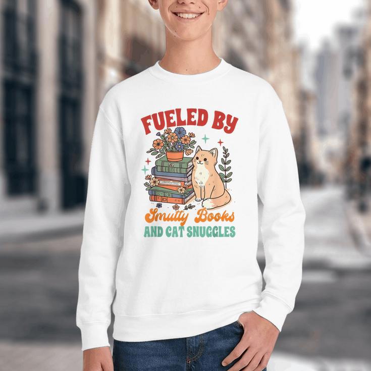Smut Reader Cat Lover Fueled By Smutty Books & Cat Snuggles For Men Women Youth Crewneck Sweatshirt Smut Reader Cat Lover Fueled By Smutty Books & Cat Snuggles For Men Women Youth Crewneck Sweatshirt