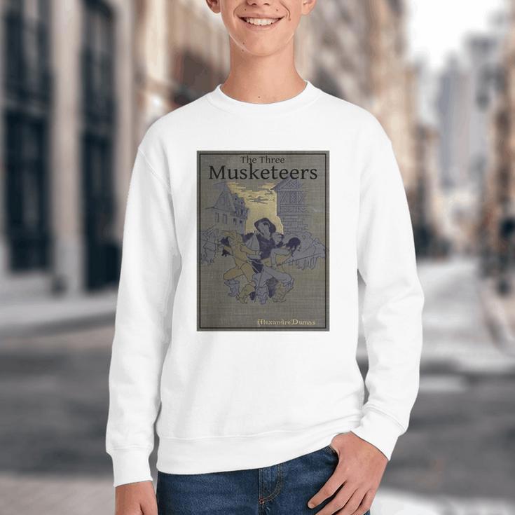 The Three Musketeers Book Cover Youth Crewneck Sweatshirt The Three Musketeers Book Cover Youth Crewneck Sweatshirt