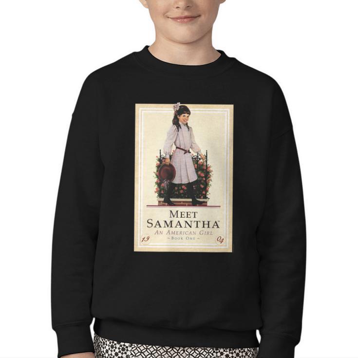 American Girl Meet Samantha Book Cover Youth Crewneck Sweatshirt