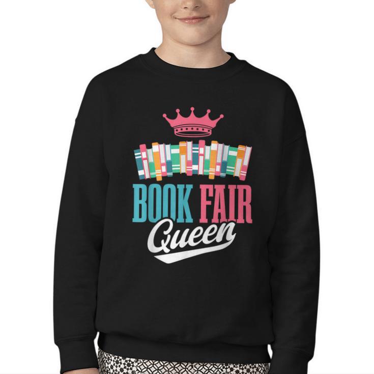 Book Fair Queen Youth Crewneck Sweatshirt