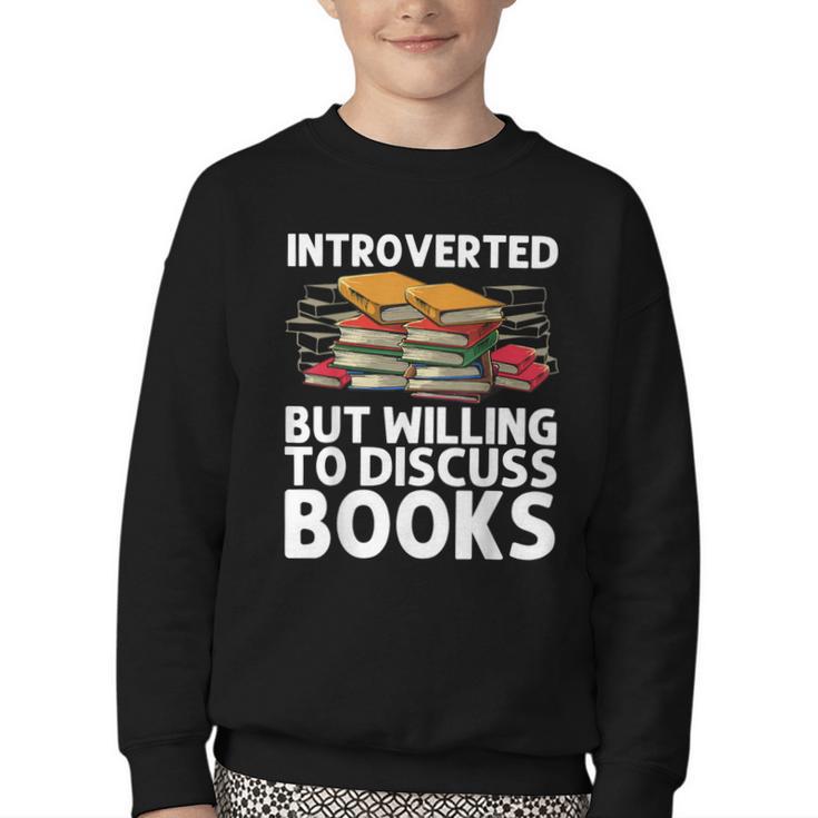 Bookworm Art For Men Women Book Reading Lover Bookish Youth Crewneck Sweatshirt