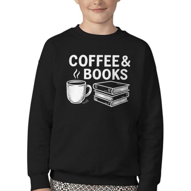Coffee & Books Youth Crewneck Sweatshirt