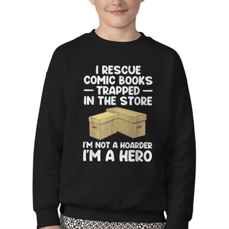 Cool Comic Book For Men Women Comic Book Collector Youth Crewneck Sweatshirt