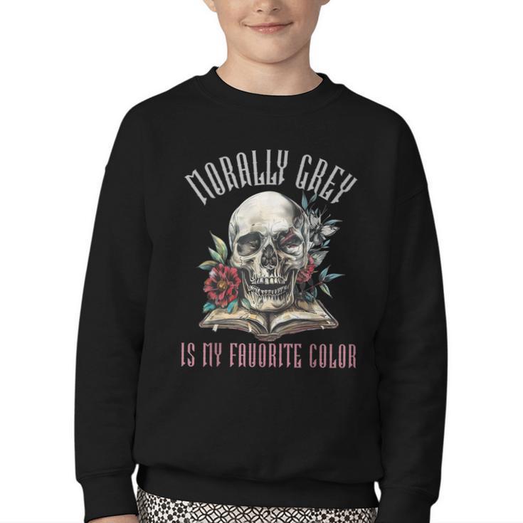 Dark Romance Spicy Fairy Tales Morally Grey Books Villain Youth Crewneck Sweatshirt