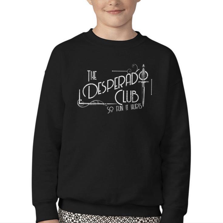 Dungeon Crawler Carl The Desperado Club Sign Sci-Fi Book Youth Crewneck Sweatshirt
