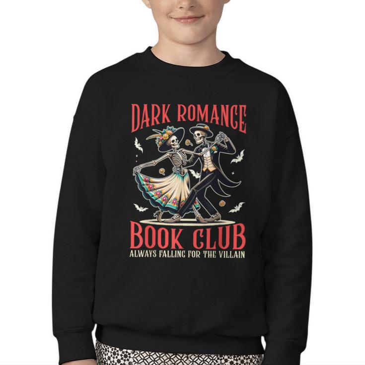 Enemies To Lovers Villain Reading Dark Romance Book Club Youth Crewneck Sweatshirt
