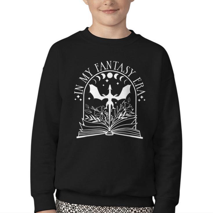 In My Fantasy Era Fantasy Book Book Reader Book Fantasy Youth Crewneck Sweatshirt